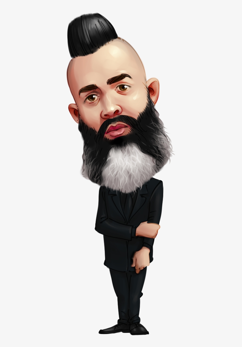 Caricature From Photo Man In Suit With Stylized Hair - Person, transparent png #3166919