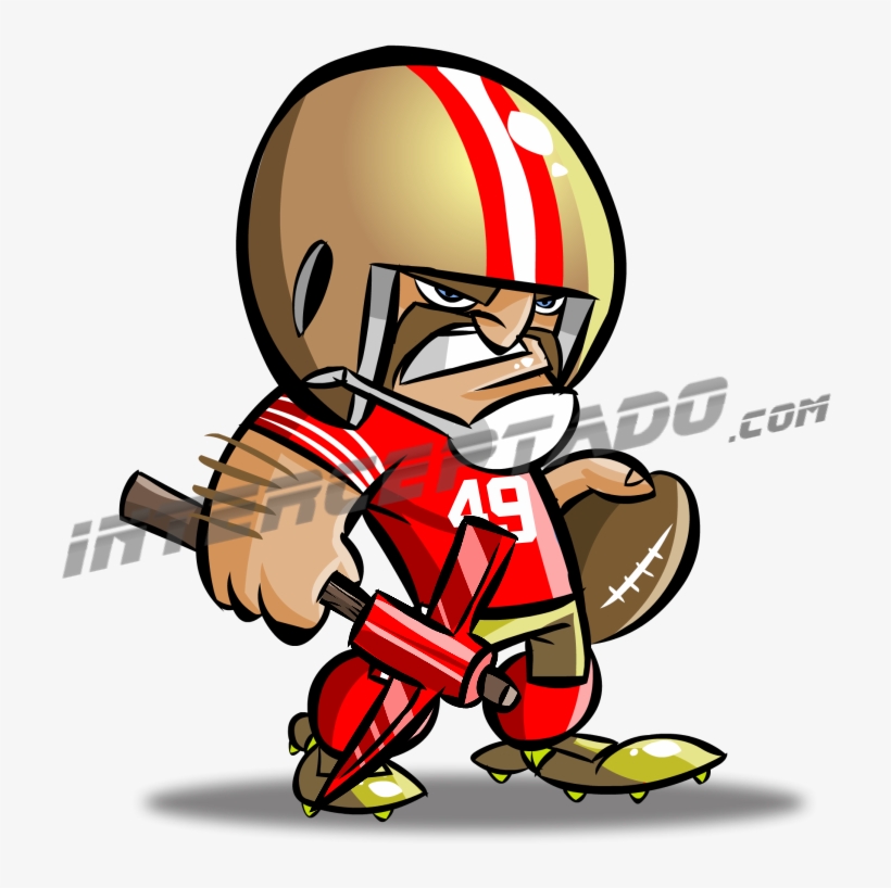 49ers Grande - Caricaturas De Los 49ers, transparent png #3167347