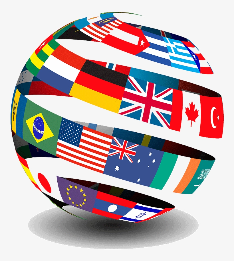 Word Flag Clipart Global - English As A Second Language Png, transparent png #3167372
