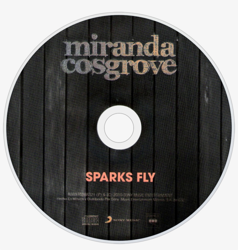 Miranda Cosgrove Sparks Fly Cd Disc Image - Cd, transparent png #3168289