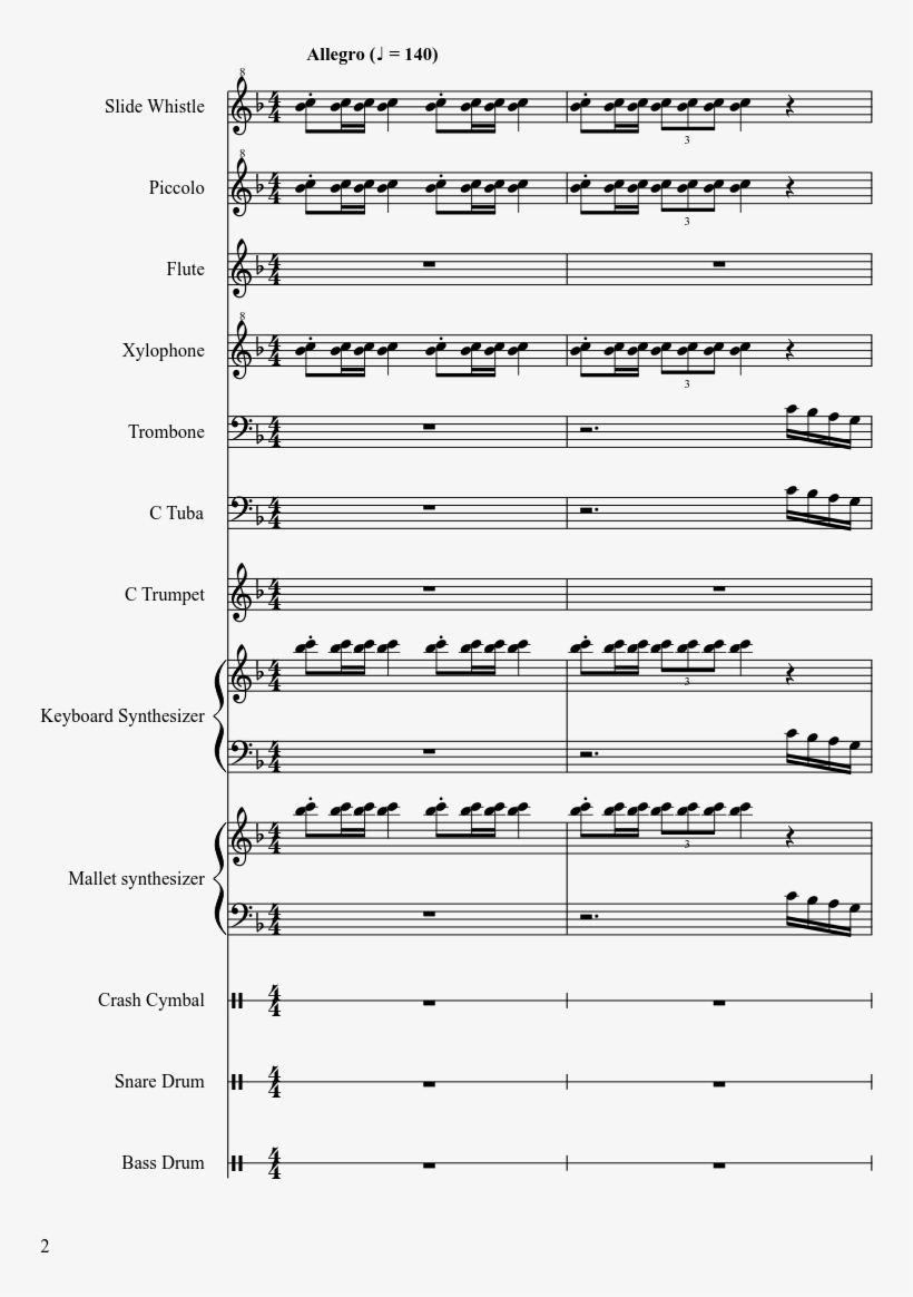 Captain Toad's Theme Sheet Music Composed By Composed - Captain Toad Theme Sheet Music, transparent png #3169421