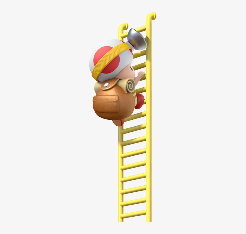 Captaintoad Auf Leiter - Captain Toad: Treasure Tracker, transparent png #3169792