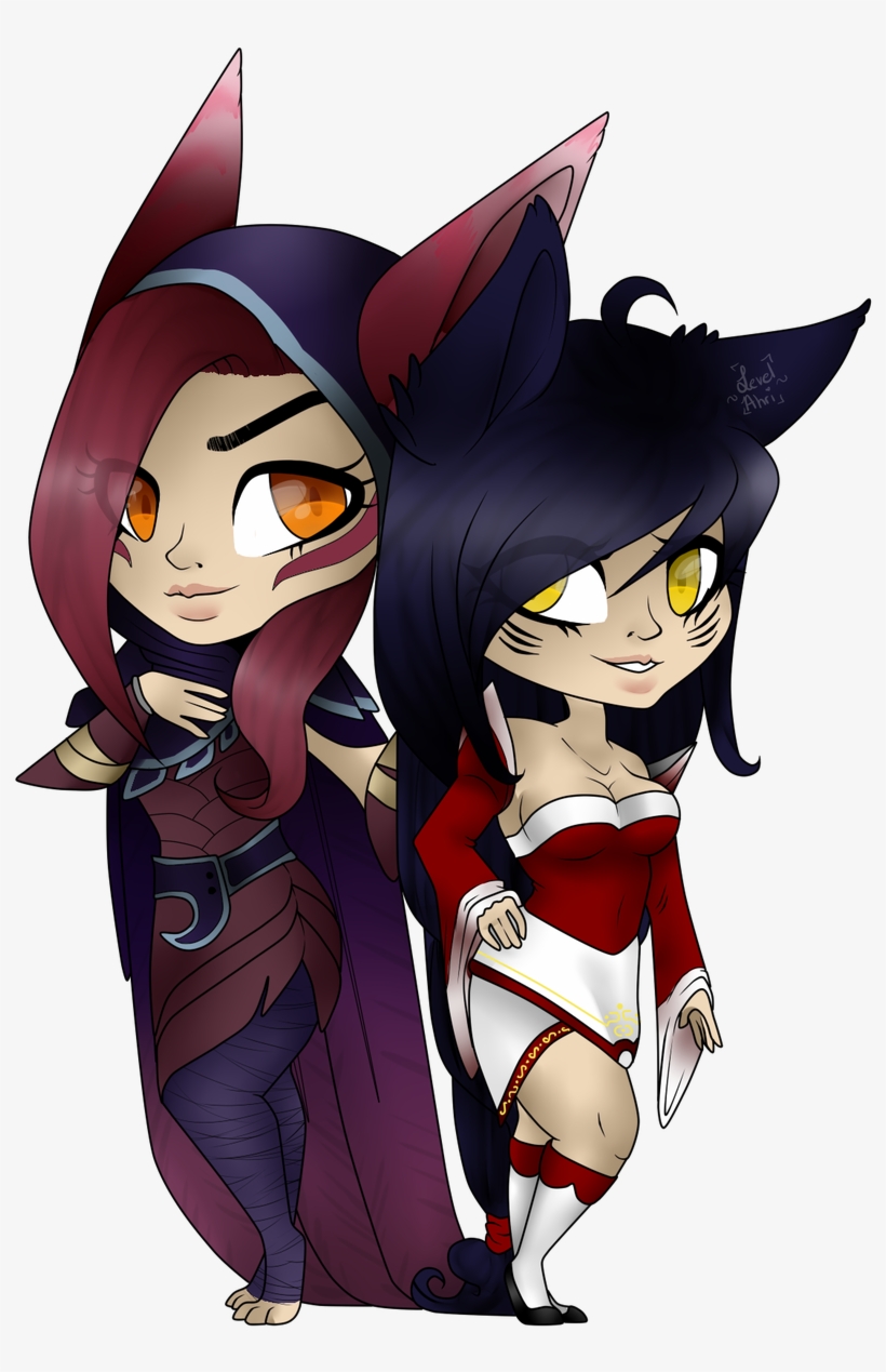 #newchamp #leagueoflegends #xayah #adc #ahri #yellow - Xayah Y Ahri Png, transparent png #3169983