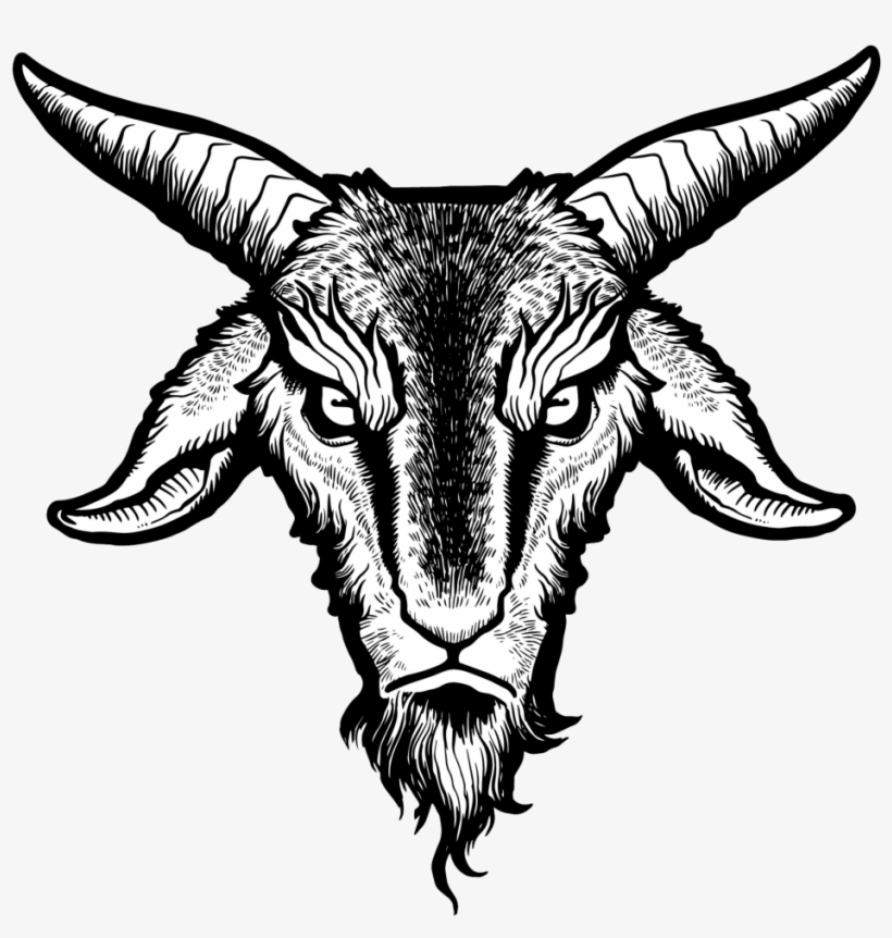 Clipart Free Library Goat Demon Transprent Png - Satanic Goat Head Png, transparent png #3170192