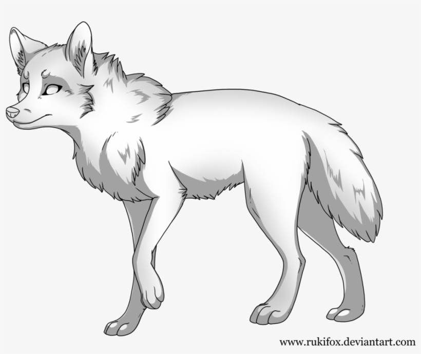 Wolf Drawing Template - Wolf, transparent png #3170197