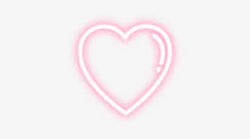 Heart Sticker Stickers Cute Glow Glowing Pink Light - Heart, transparent png #3170284