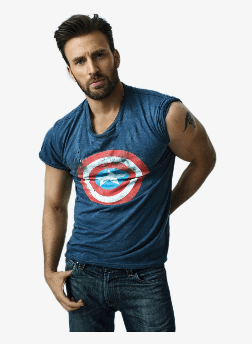 Chris Evans Captain America T Shirt Png - Chris Evans Captain America, transparent png #3170767
