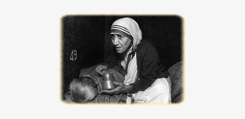 Madre Teresa Di Calcutta - Mother Teresa Helping The Leprosy, transparent png #3171150