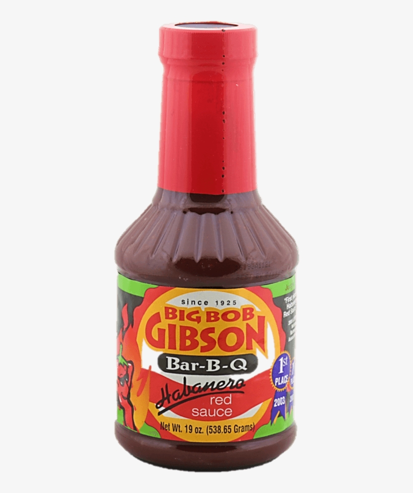 Big Bob Gibson Bar B Q Habanero Red Sauce - Big Bob Gibson Bar-b-q Red Sauce, Championship - 19, transparent png #3171152