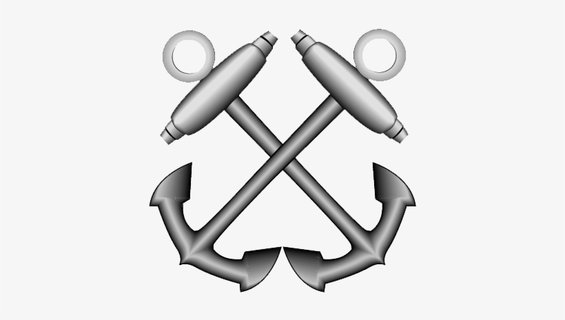 Enlisted Boatswain's Mates Maintain The Exterior Of - Crossed Anchor Tattoo, transparent png #3171710