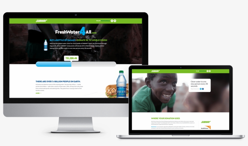 Freshwater4all Landing Page - Asher Agency, transparent png #3171864