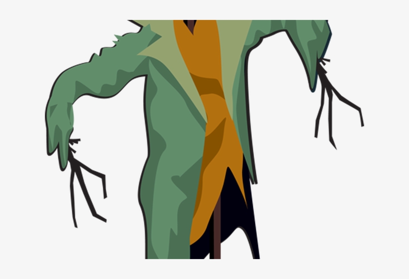 Creepy Clipart Scarecrow - Clip Art Pumpkin Scarecrow, transparent png #3172066