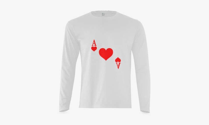 Ace Of Hearts Sunny Men's T Shirt (model T08 - Sweatshirt, transparent png #3172189