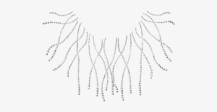 Crystal Strings Scoop Neckline - Line Art, transparent png #3172342
