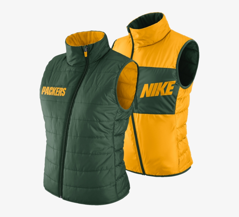 Green Bay Packers Ladies Reversible Vest - Steeler Vests Women, transparent png #3172404