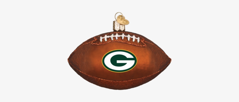 Green Bay Packers Football - Old World Christmas Green Bay Packers Football Glass, transparent png #3172597