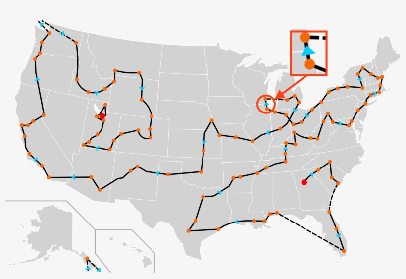 2002 Winter Olympics Torch Relay Route Between Chicago - 2002 Winter Olympics, transparent png #3172885