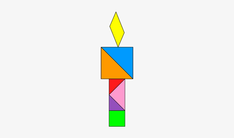 Olympic Games Clipart Olympic Flame - Tangram Olympic Flame, transparent png #3173075