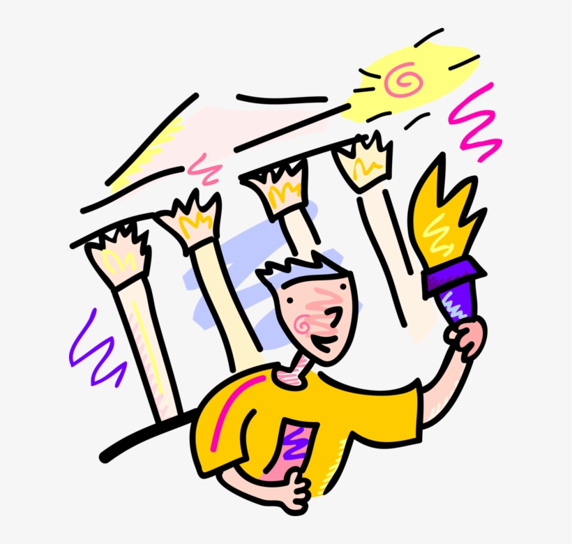 Vector Illustration Of Olympian Competitor Champion, transparent png #3173426