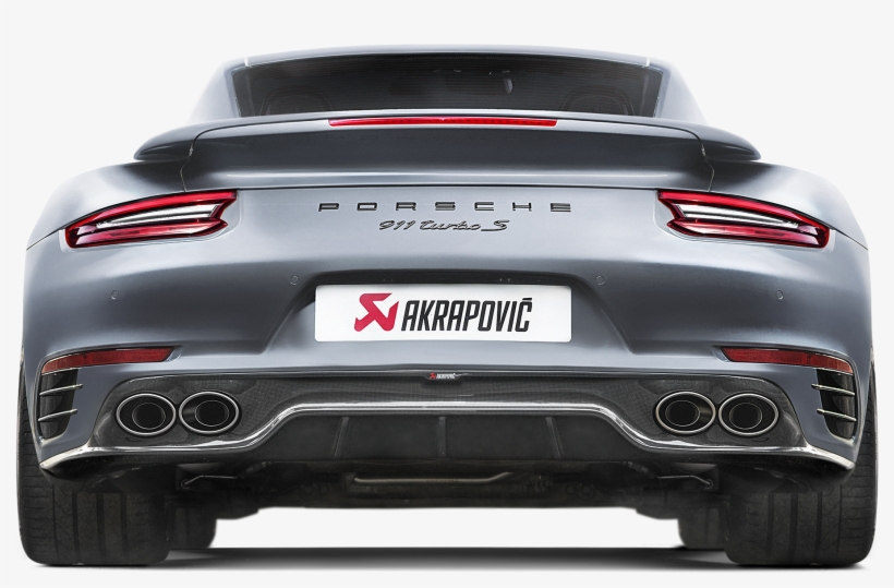 Porsche 911 Turbo / Turbo S Slip-on Line (titanium), transparent png #3173497