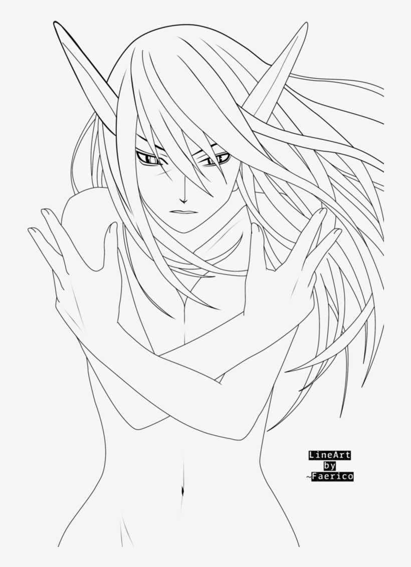 Elfen Lied Coloring Pages 5 By Michael - Elfen Lied, transparent png #3173667