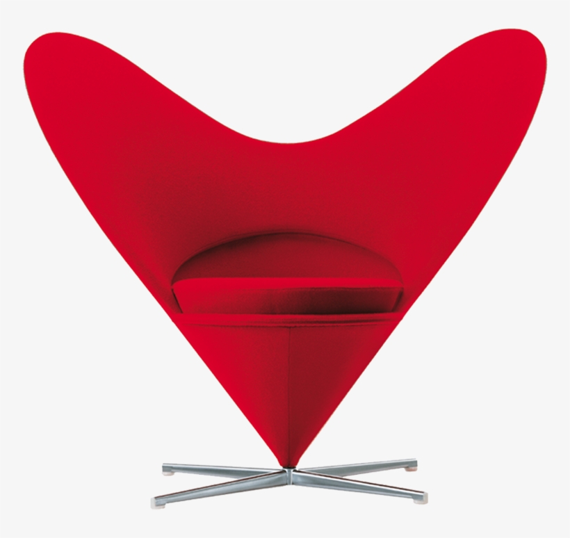 Heart Cone Chair By Verner Panton - Heart Cone Chair Png, transparent png #3174257