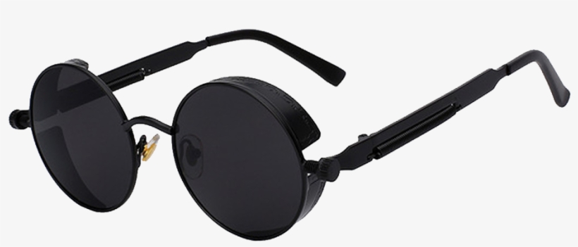 Round Metal Steampunk Sunglasses, transparent png #3174413