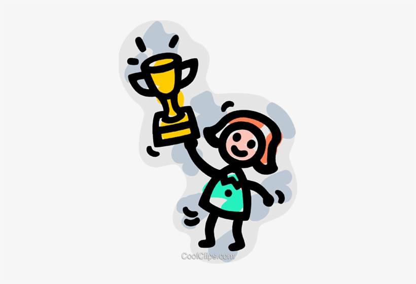 Trophies, Awards Winning Prize Royalty Free Vector - Clip Art Of A Student Holding Prize Png, transparent png #3175124