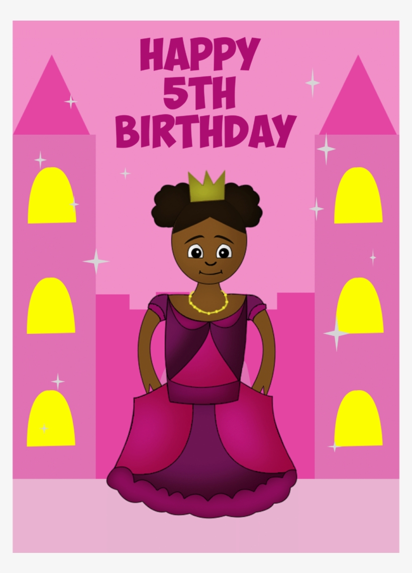 Girl's Princess Birthday Card - Glücklich Was Feiertag Karte, transparent png #3175244