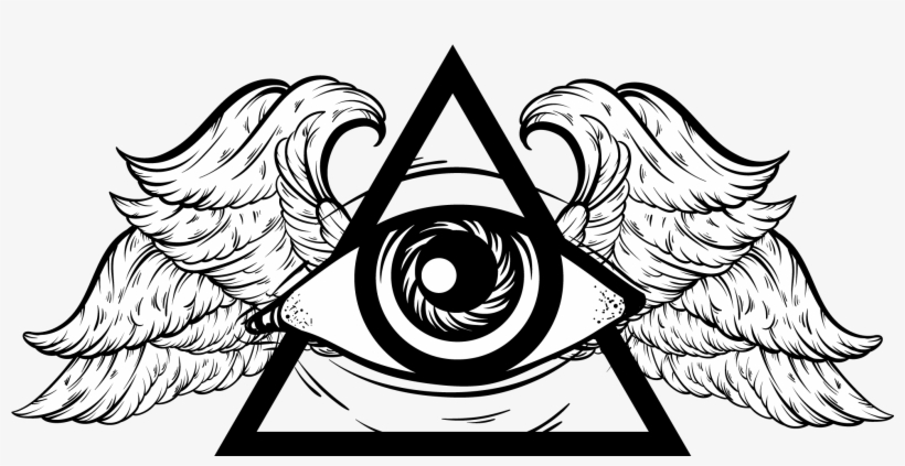 All Seeing Eye Angel Wings - All Seeing Eye With Wings, transparent png #3175394