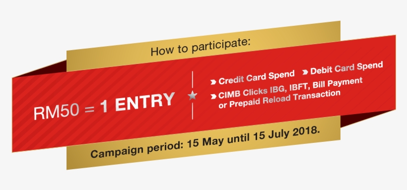 Just Spend With Your Cimb Credit Card, Debit Card Or, transparent png #3175481