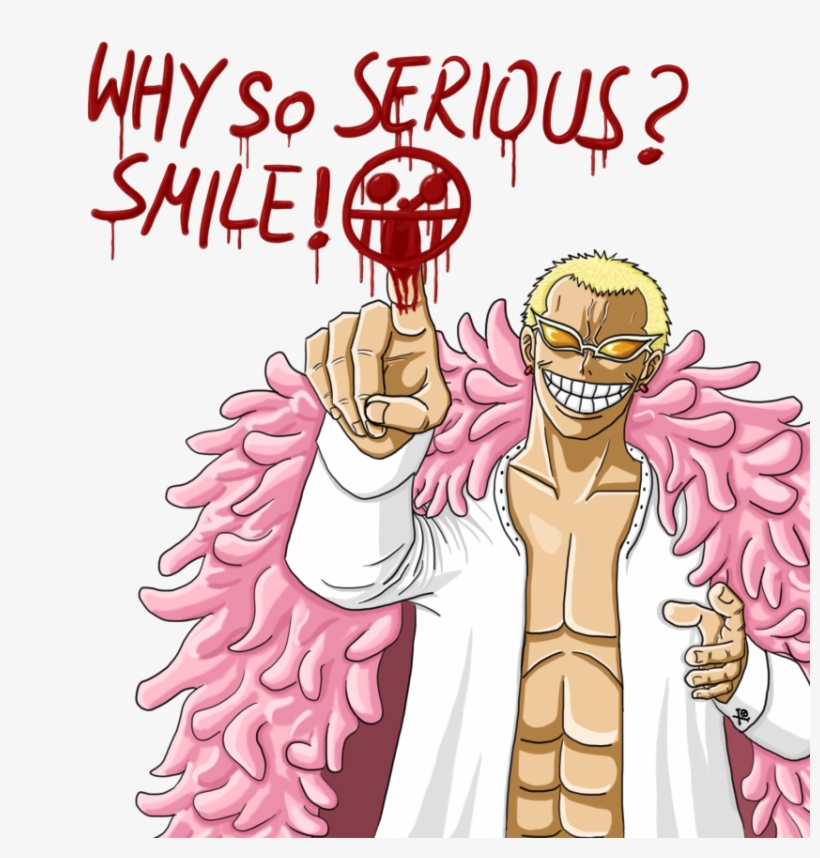 Why So Serious - Doflamingo Why So Serious, transparent png #3175482