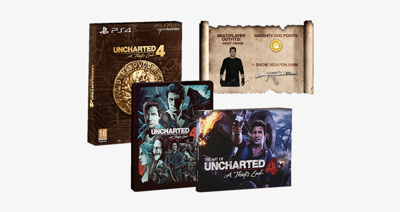 A Thief's End - Uncharted 4 Special Edition Steelbook, transparent png #3175651