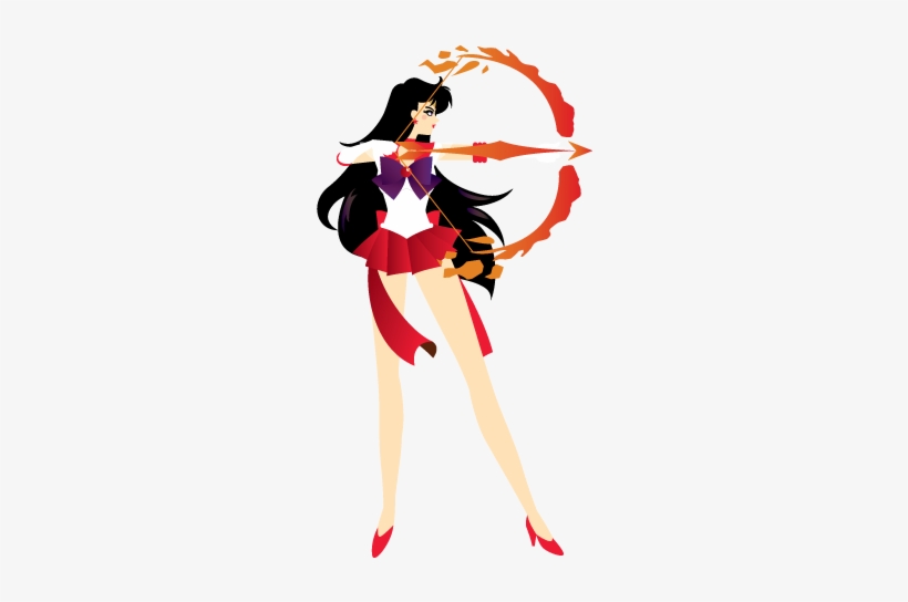 Sailormoon R - Sailor Mars No Background, transparent png #3175784