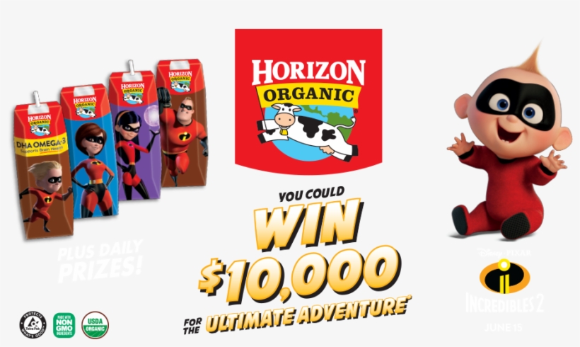 Enter To Win $10000 Or 1 Of 364 Additional Prizes - Horizon Organic Milk, transparent png #3175905