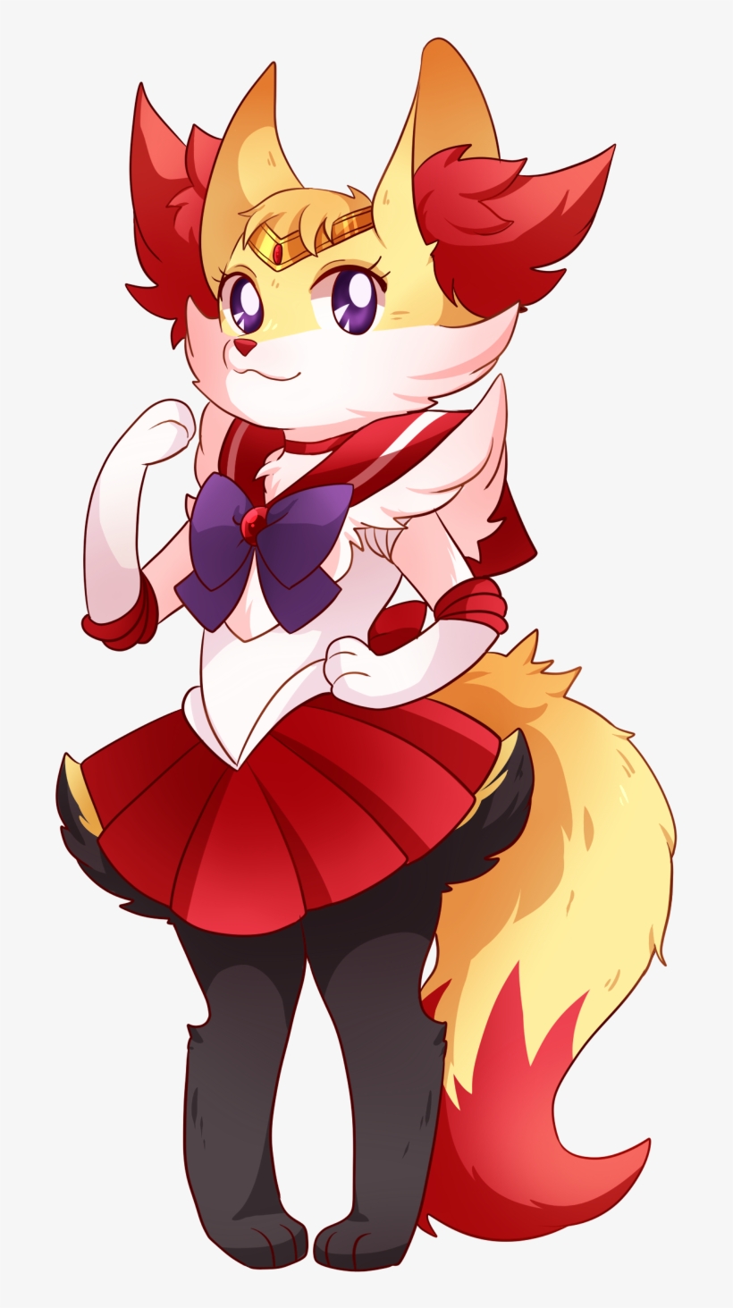 Braixen And Sailor Mars Drawn By Pink ( - Braixen Sailor Moon, transparent png #3176020