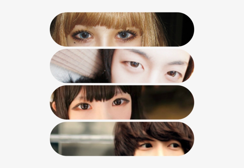 Ulzzang Eyes Have Very A Very Distinct Shape The Ideal - Collage, transparent png #3176163