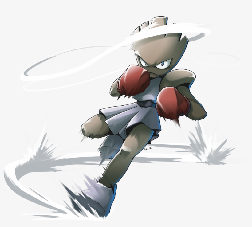 Hitmonchan Used Agility By Imbisibol - Hitmonchan Art, transparent png #3176280