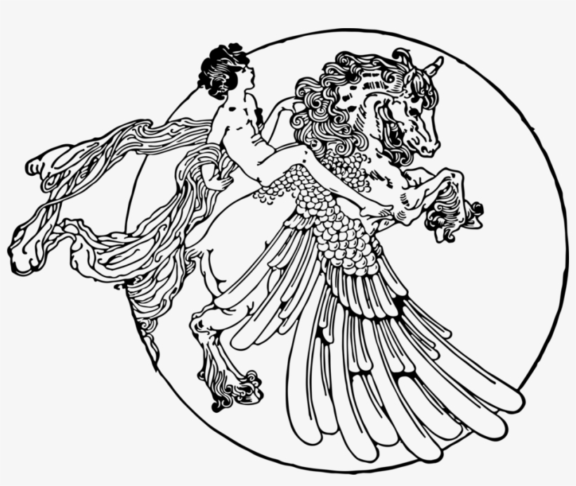 Pegasus Flying Horses Drawing Unicorn - Drawing, transparent png #3176281