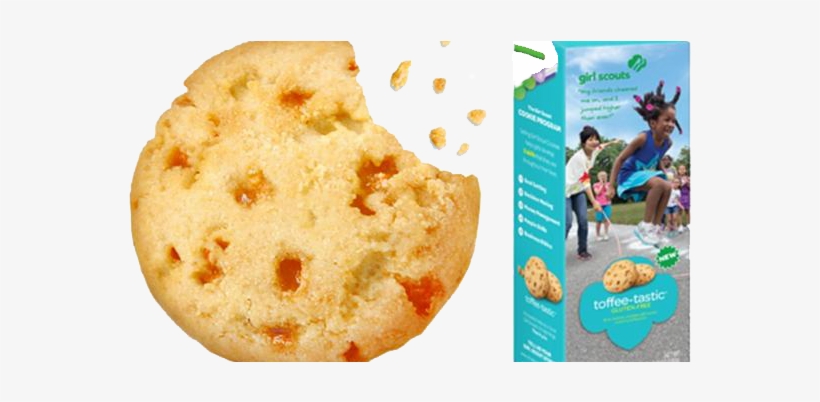 Toffee Tastic Is One Gluten Free Cookie Variety Added - Girl Scout Toffee-tastic Gluten Free Cookies 2 Boxes, transparent png #3176302