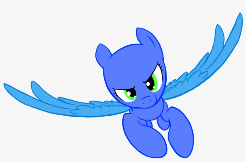 My Little Pony Clipart Pegasus Unicorn - My Little Pony Bases Pegasus Flying, transparent png #3176410