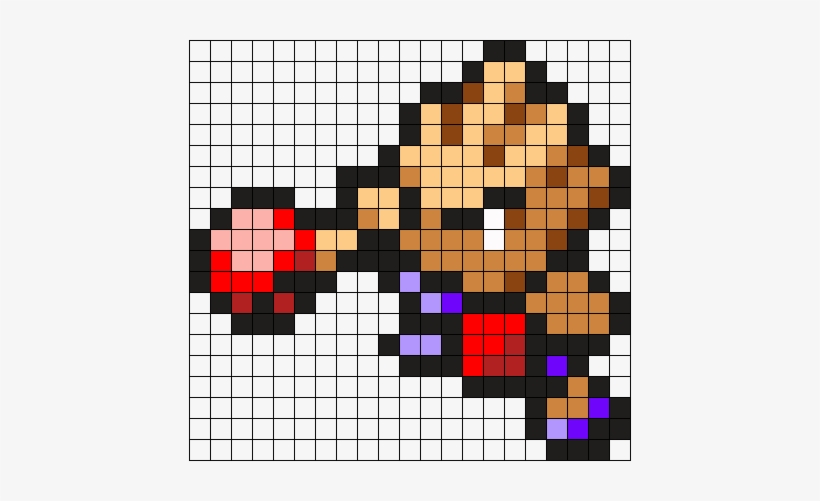 Hitmonchan Pokemon Bead Pattern Perler Bead Pattern - Pokemon Pixel Art Hitmonchan, transparent png #3176411