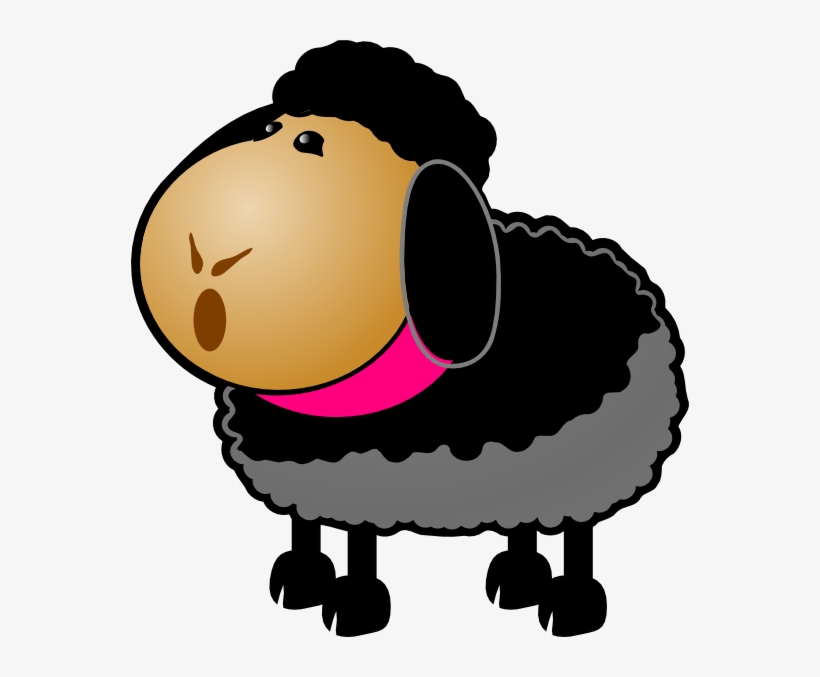 Black Sheep Clip Art At Vector Clip Art Online - Sheep Clip Art, transparent png #3176412