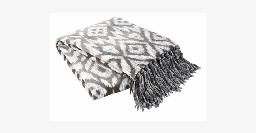 Plush Throw Blanket, Gray/white - Meradiso Wohndecke, 130 X 170 Cm - Wohndecken, Kissen, transparent png #3176620