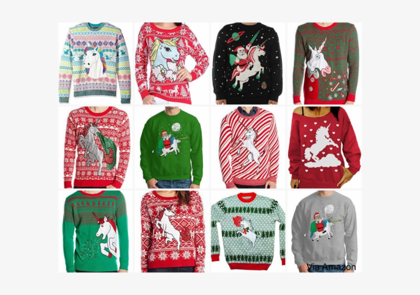 unicorn christmas sweaters