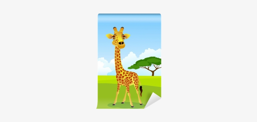 Giraffe In The Zoo Cartoon, transparent png #3176736