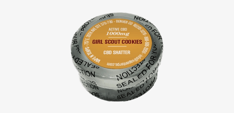 1000mg Cbd Shatter Girl Scout Cookies - Cannabidiol, transparent png #3176863