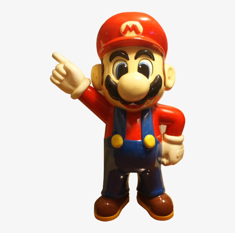 The Mysterious Mario Statue - Video Game, transparent png #3176902