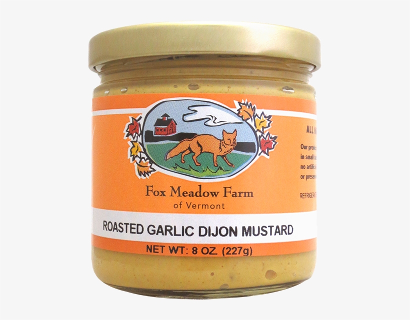 Fox Meadow Roasted Garlic Dijon Mustard - Hummus, transparent png #3176983