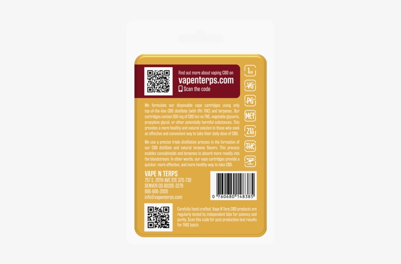 500 Mg Cbd Vape Cart Girl Scout Cookies - Cannabidiol, transparent png #3177094